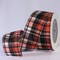 The Ribbon People Orange and Black Kilt Wired Craft Ribbon 2.5" x 40 Yards